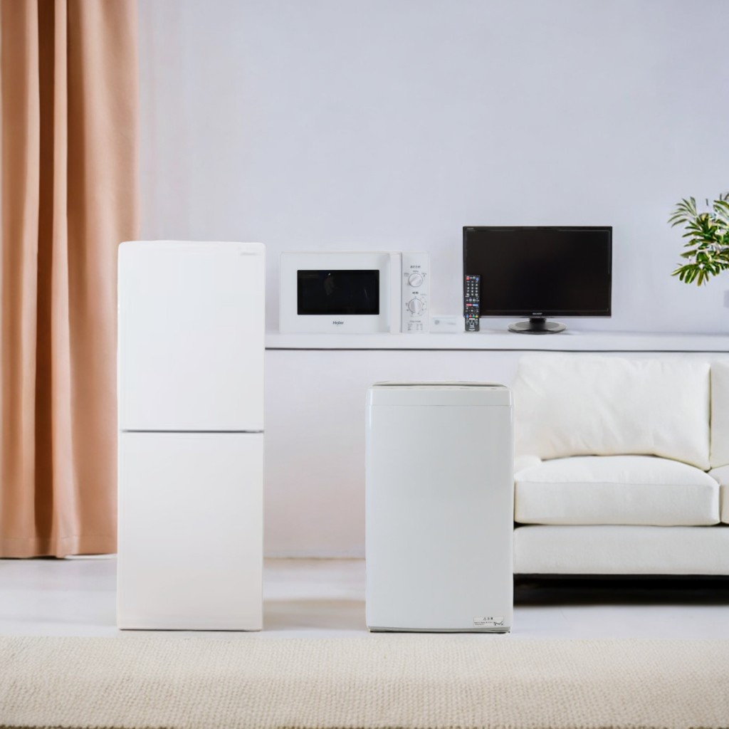 Re.Room家電4点セット(冷蔵庫150～160Lビッグフリーザー)　レンタル